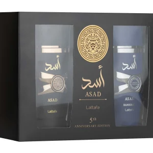 PACK LATTAFA ASAD NEGRO Y AZUL 2*100ML